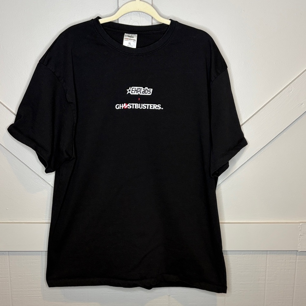 EHP Labs x Ghostbusters Black Cotton T-Shirt Men’s XL Slimer Graphic Oxyshred